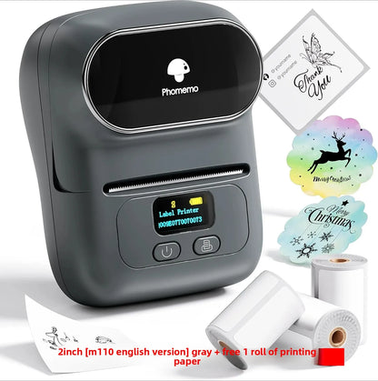 Suitable for M108 label printer, small cross-border e-commerce price Bluetooth self-adhesive thermal printer