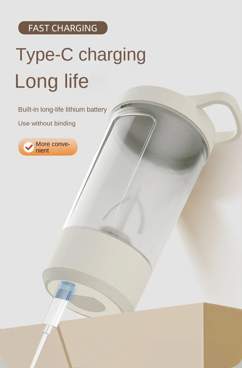 2026 Portable Electric Blender USB Rechargeable Shaker Cup High Powerful Sport Mixing Cup For Milkshake Coffee Outdoor Fitness
