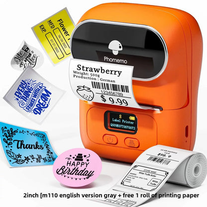 Suitable for M108 label printer, small cross-border e-commerce price Bluetooth self-adhesive thermal printer
