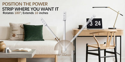 3 Style Retractable Sockets in Various Shapes US Plug Power Strip with AC Outlets USB Port(USB-A/C),Adjustable Electrical Outlet Extender Stick,Multi Socket Wall Socket Universal for Hard-to-Reach Wall Outlets Behind Couch,Be