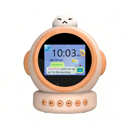 Smart AI Alarm Clock for Kids Ok to Wake Children with Sleep Training and Sound Talking Robot Toy Birthday Gift for Boy Girls