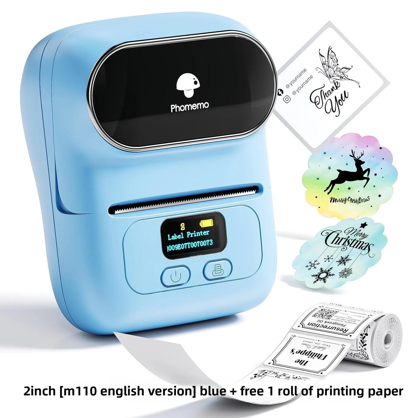Suitable for M108 label printer, small cross-border e-commerce price Bluetooth self-adhesive thermal printer
