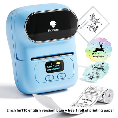 Suitable for M108 label printer, small cross-border e-commerce price Bluetooth self-adhesive thermal printer